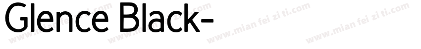 Glence Black字体转换